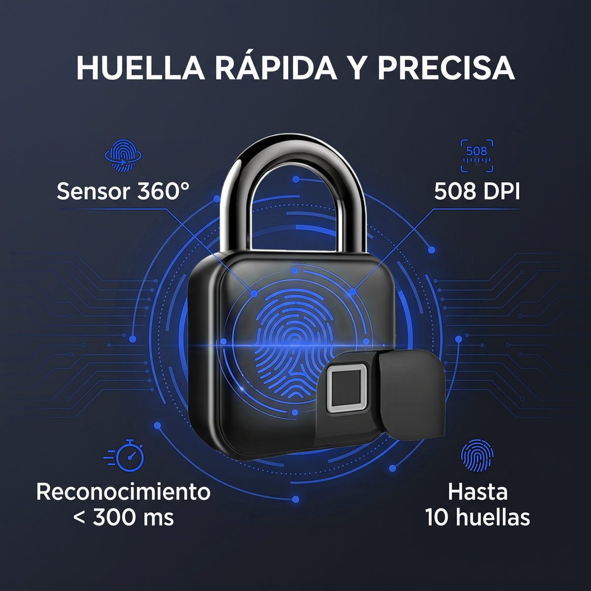 Candado con huella digital y app Next Lock - imagen 4